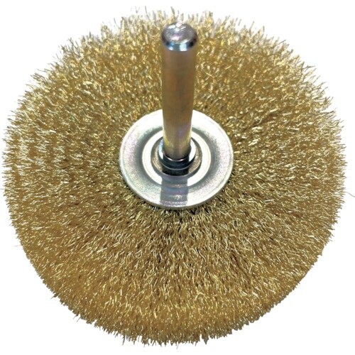 高島産業 軸付ホイールブラシ ホイール型軸付 75