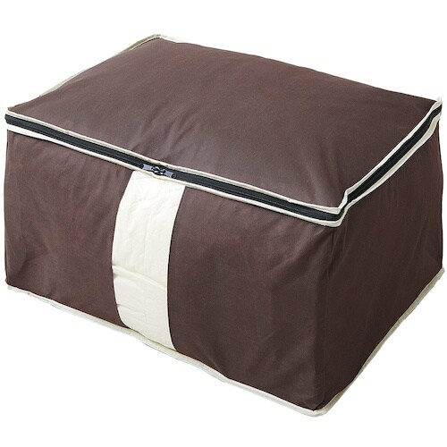 アイメディア 炭入り消臭羽毛布団収納ケース タテD