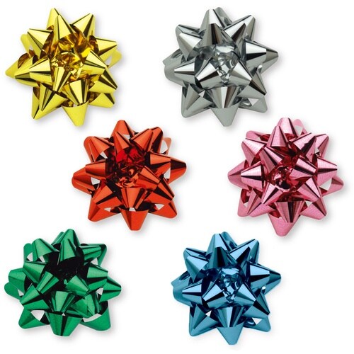 ササガワ リボン飾り スターボウ ホイルスター 混