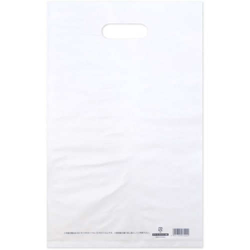 ササガワ ポリ袋 カラーポリ ホワイト 250×4