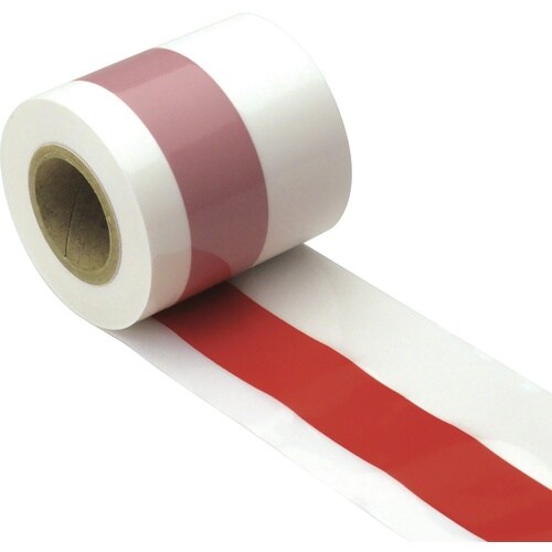 ササガワ 紅白テープ 紅白テープ 50m巻