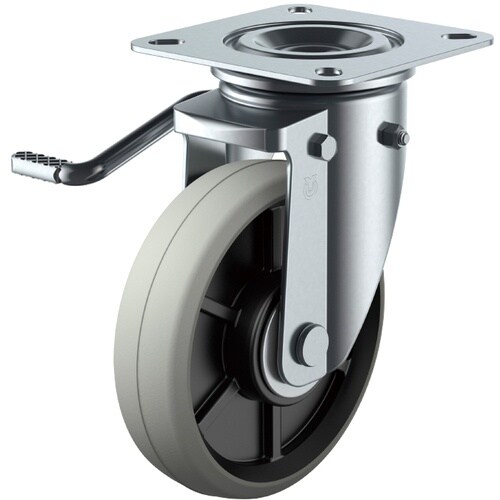 ユーエイ プレート式 自在 キャスター ウレタン