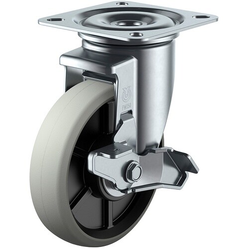 ユーエイ プレート式 自在 キャスター ウレタン