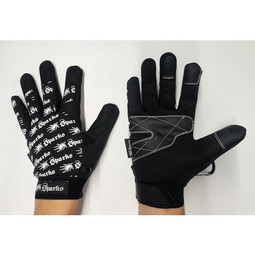 川西 合皮手袋 スパークス ブラック LLサイズ