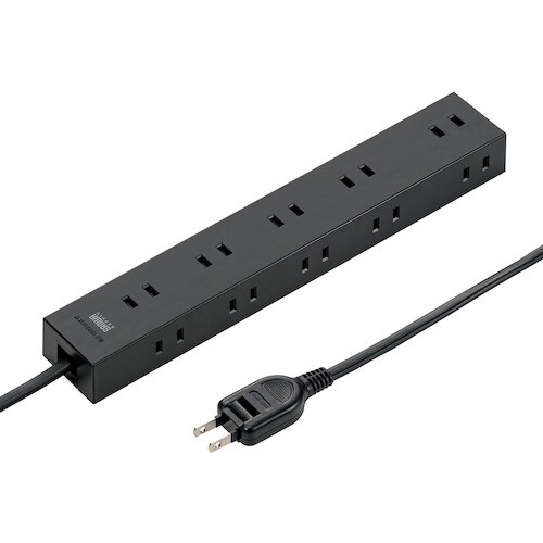 SANWA 電源タップ 2P 10個口 強力ネオジ