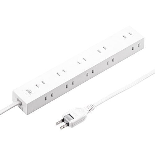 SANWA 電源タップ 2P 10個口 強力ネオジ