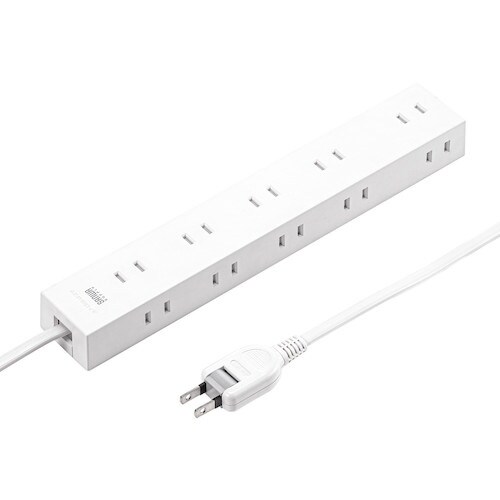 SANWA 電源タップ 2P 10個口 強力ネオジ