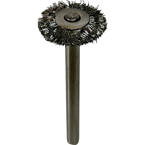 リューター 軸付ホイール型ブラシ