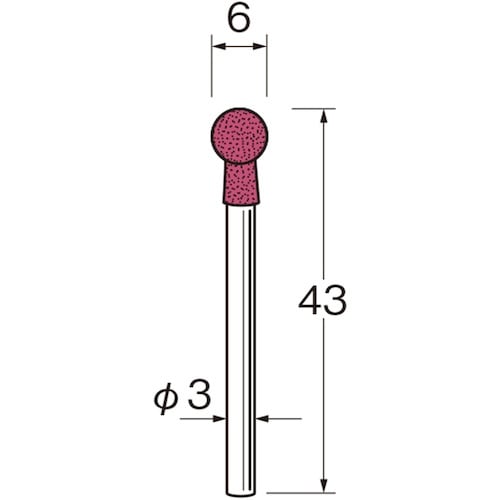 リューター 軸付セラミックゴム砥石