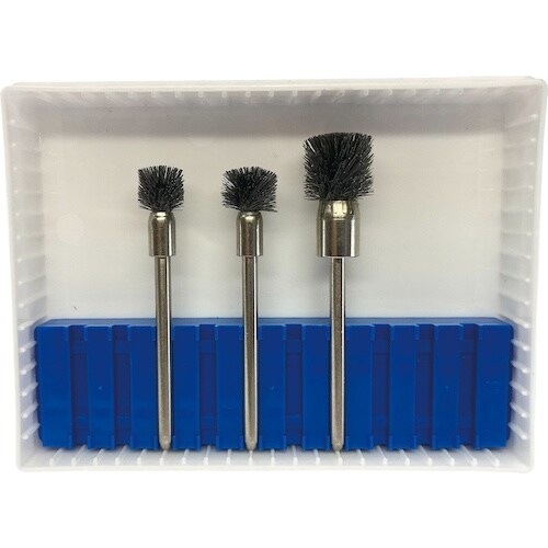 リューター 軸付傘型ブラシセット