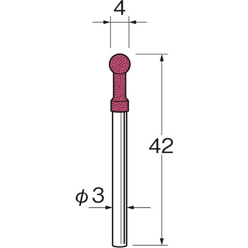 リューター 軸付セラミックゴム砥石