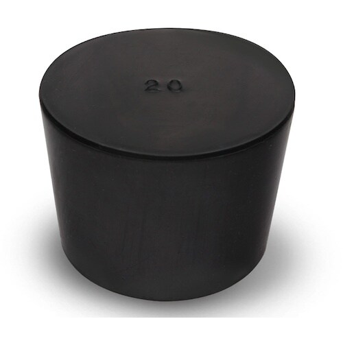 KOKUGO 天然ゴム栓 黒 No.20 58×5