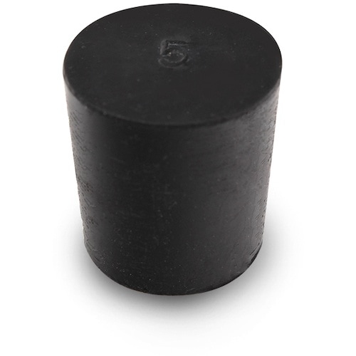 KOKUGO 天然ゴム栓 黒 No.5 22×19