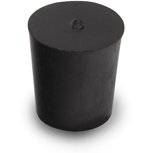 KOKUGO 天然ゴム栓 黒 No.6 23×19