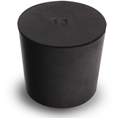 KOKUGO 天然ゴム栓 黒 No.13 38.5