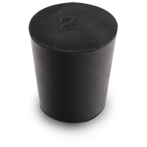 KOKUGO 天然ゴム栓 黒 No.2 17.5×