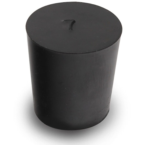 KOKUGO 天然ゴム栓 黒 No.7 25×21