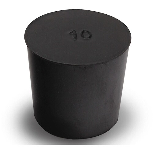 KOKUGO 天然ゴム栓 黒 No.10 32×2