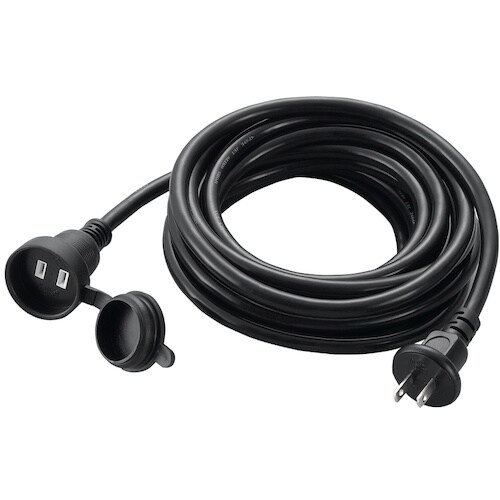 YAZAWA 防雨型延長コード1個口5mブラック