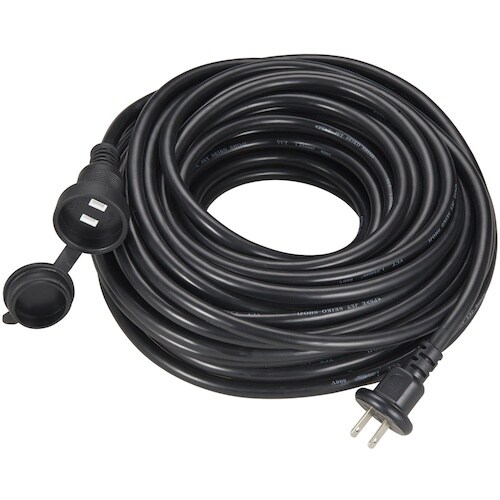 YAZAWA 防雨型延長コード1個口20mブラック