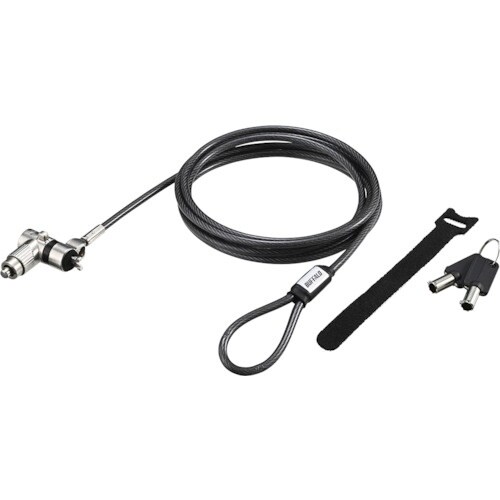 BUFFALO シリンダー錠タイプワイヤーロック