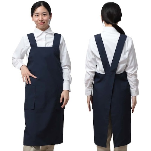岡潮 ワンステップエプロン (ポリエステル100%