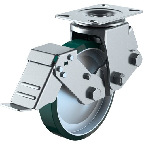 ユーエイ プレート式 自在 キャスター ウレタン