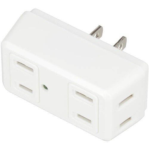 YAZAWA 強力雷ガード付4個口クワトロタップホ