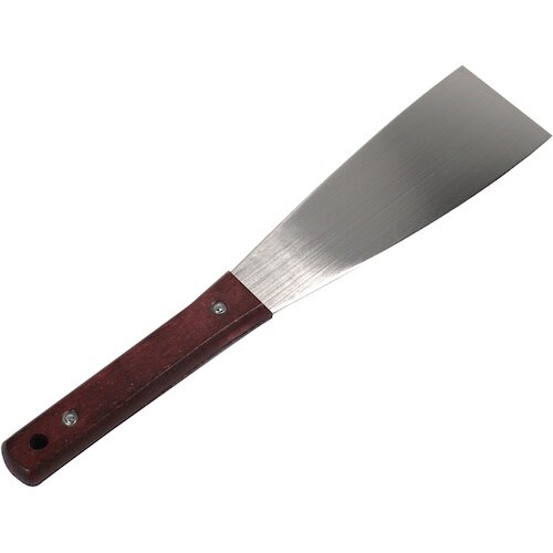 好川産業 柄付金ベラ 直型 (ステンレス) 60ミ