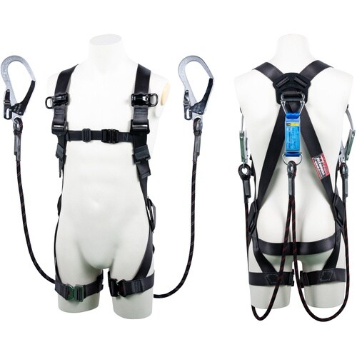 TSUYORON 黒影ハーネス ツインランヤード付