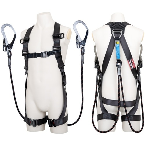 TSUYORON 黒影ハーネス ツインランヤード付