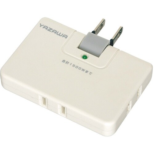 YAZAWA 雷サージ付コーナータップ13000V