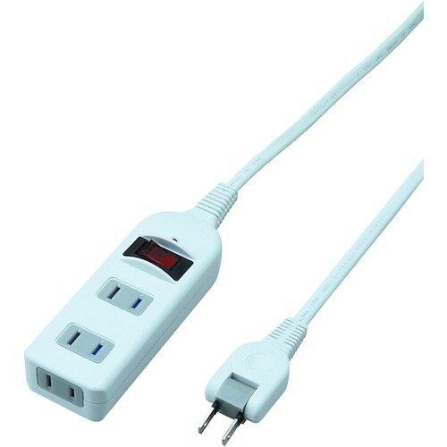 YAZAWA ノイズフィルター集中SW付3個口1m