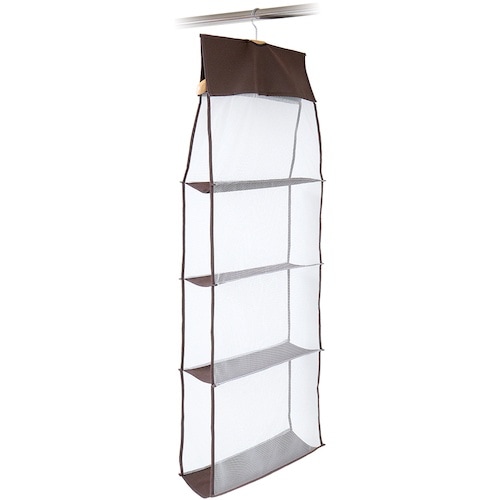 アイメディア パッと見えるバッグ収納ラック4段式