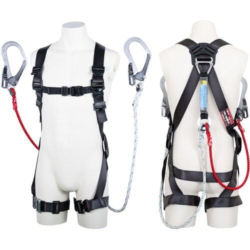 TSUYORON 黒影ハーネス ツインランヤード付