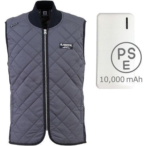 岡潮 G−8839 電熱ジャケット グレー SSサ