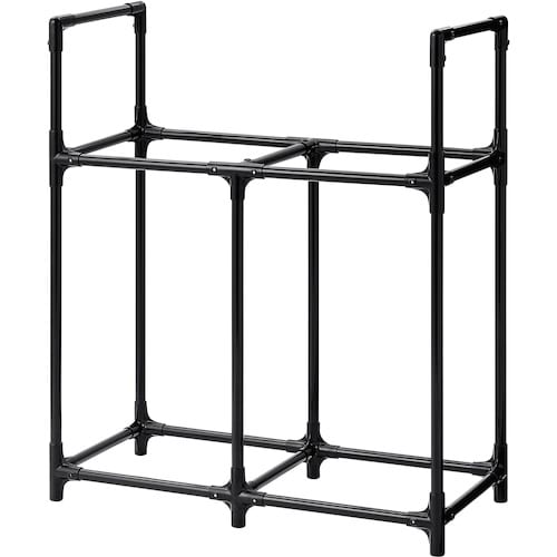 IRIS 299838 ワイドタイヤラック ブラッ