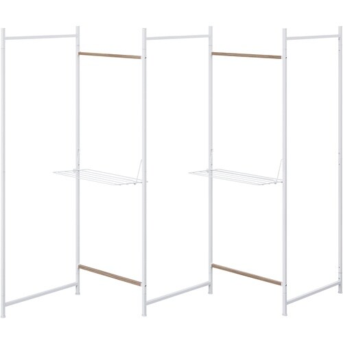 IRIS 105890 折りたたみ物干し5連 ホワ