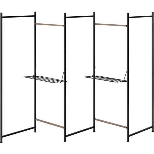 IRIS 105889 折りたたみ物干し5連 ブラ