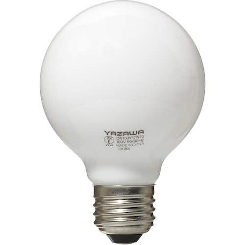 YAZAWA ボール電球60W形ホワイト