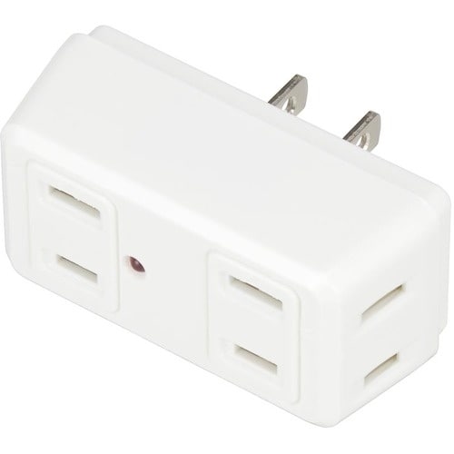 YAZAWA 雷ガード付4個口クワトロタップホワイ