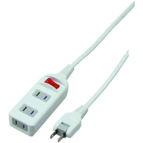 YAZAWA 耐トラシャッター集中スイッチ付3個口