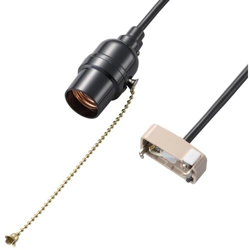 YAZAWA コード付ソケットシーリング付プルスイ