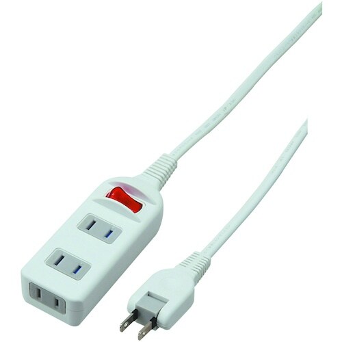 YAZAWA 耐トラシャッター集中スイッチ付3個口