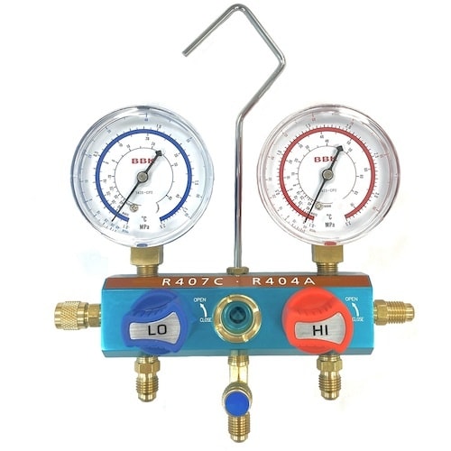 BBK R−407C 404A用マニホールド