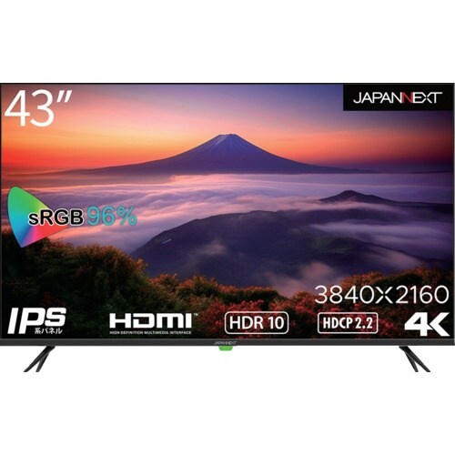 JAPANNEXT 4K・HDR対応43インチ大型