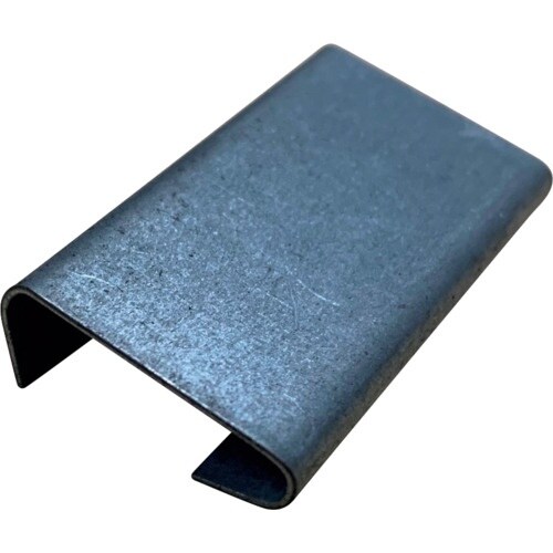 ケイケイ 帯鉄用シール片足オープンメッキ0.6T×