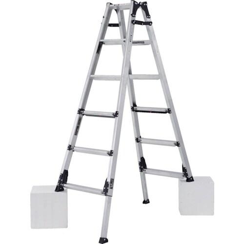 アルインコ 上部操作式伸縮脚付はしご兼用脚立 GA