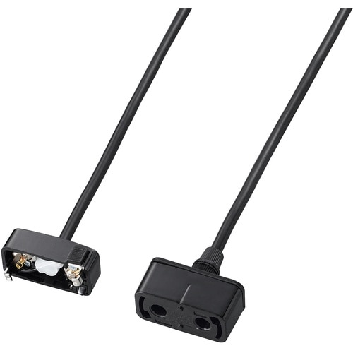 YAZAWA シーリング延長コード0.5mブラック