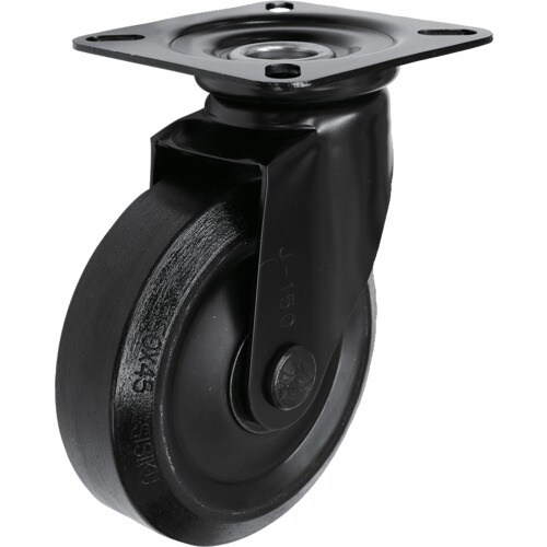 シシク プレート式キャスター(プレス製ウレタン車輪